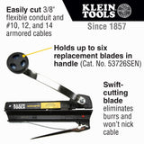 Klein Tools 53725 | Armored and BX Cable Cutter
