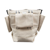 Klein Tools 5416TBR | Tool Pouch, Bolt Retention Pouch, Canvas, Tunnel Connect, 5 x 10 x 9-Inch