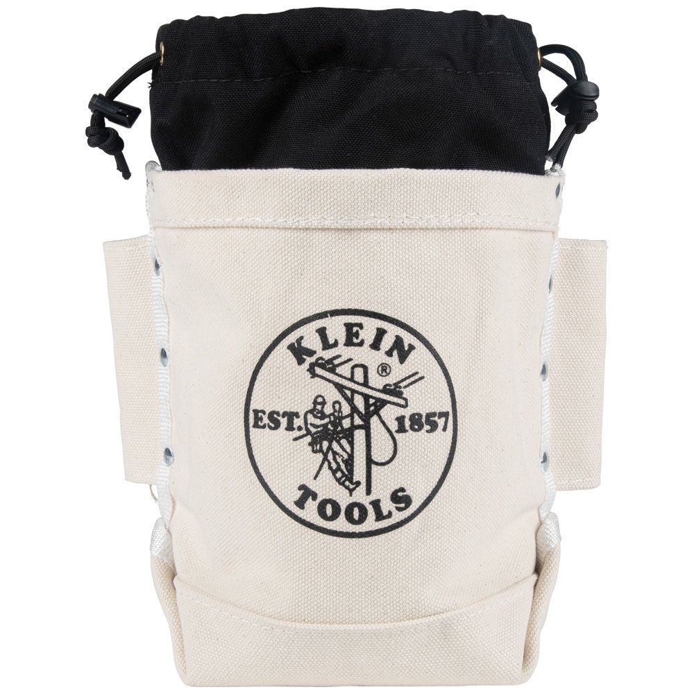 Klein Tools 5416TCP | Tool Bag, Extra Tall Top Closing Bolt Bag, 5 x 12 x 9-Inch