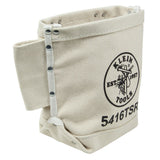 Klein Tools 5416TSR | Tool Bag, Bolt Bag with Drain Holes, No. 4 Canvas, 5 x 9 x 10-Inch