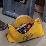 Klein Tools 5539LYEL | Canvas Bag with Zipper, Large Yellow