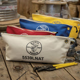 Klein Tools 5539LNAT | Canvas Bag with Zipper, Large Natural