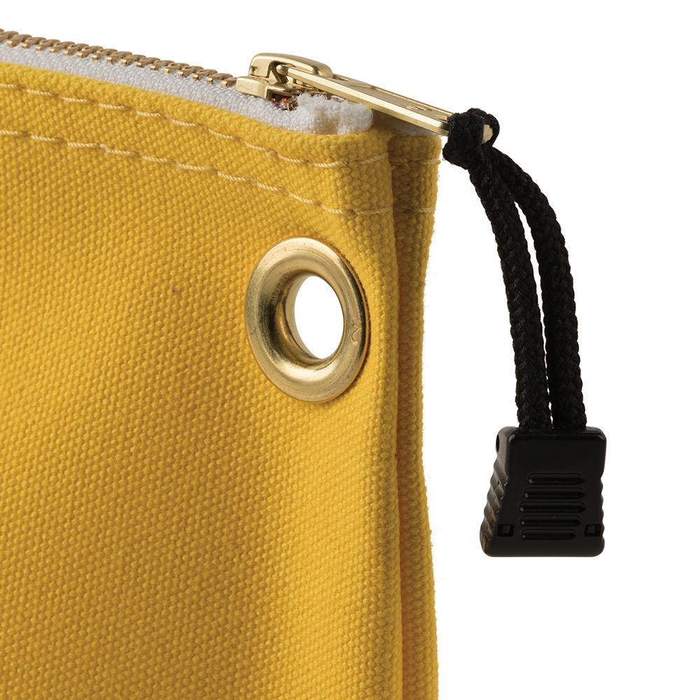 Klein Tools 5539LYEL | Canvas Bag with Zipper, Large Yellow