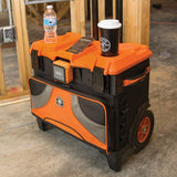 Klein Tools 55473RTB | Tradesman Pro Tool Master Rolling Tool Bag, 19 Pockets, 22-Inch