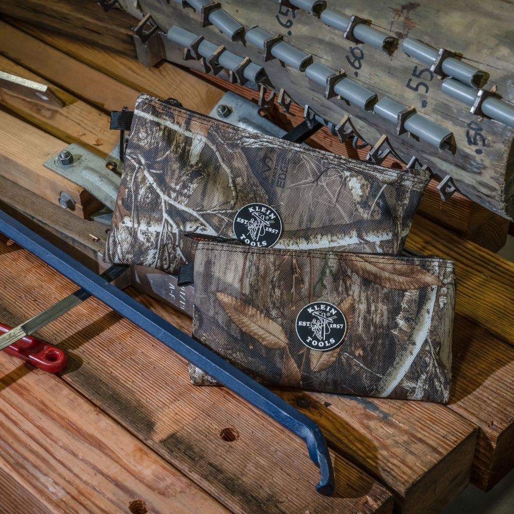 Klein Tools 55560 | Camo Zipper Bags, 2-pack