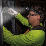 Klein Tools 56048 | Rechargeable Headlamp with Fabric Strap, 400 Lumens, All-Day Runtime