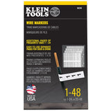 Klein Tools 56250 | Wire Marker Book, 1-48
