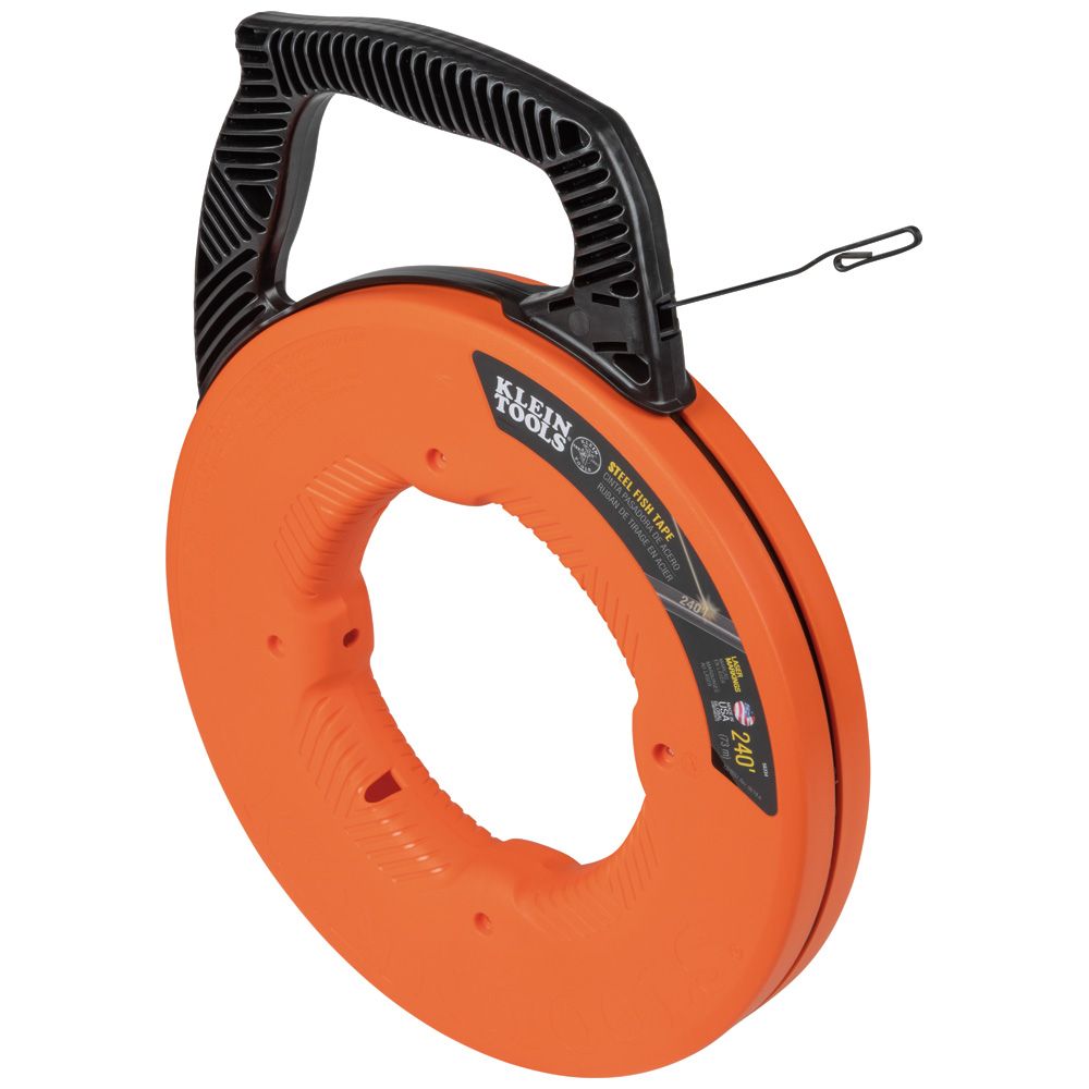 Klein Tools 56334 | Steel Fish Tape, 1/8-Inch x 240-Feet