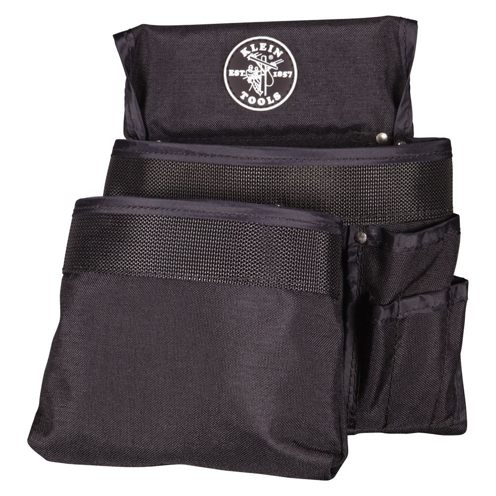 Klein Tools 5701 | Tool Pouch, PowerLine Series 8-Pocket Tool Pouch, Black Nylon