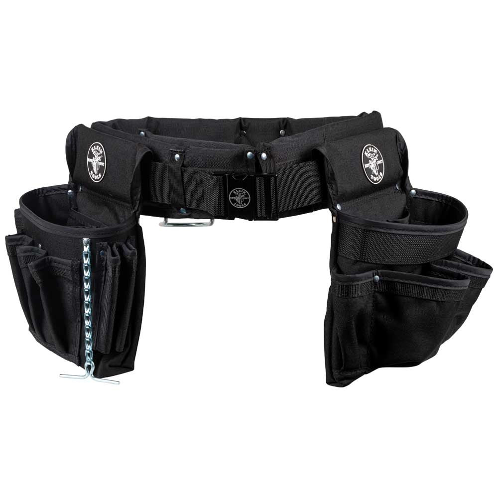 Klein Tools 5710XL | Electrician's Padded Tool Belt/Pouch Combo, 27-Pocket, 4-Piece, X-Large