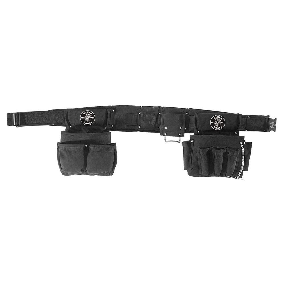 Klein Tools 5710XL | Electrician's Padded Tool Belt/Pouch Combo, 27-Pocket, 4-Piece, X-Large