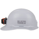 Klein Tools 60107 | Hard Hat, Non-Vented, Cap Style with Head Lamp, White