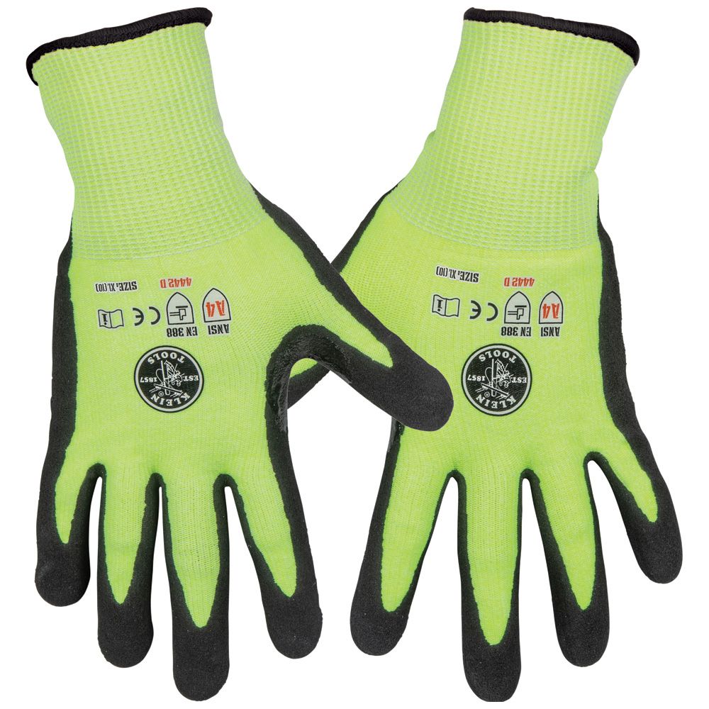 Klein Tools 60198 | Work Gloves, Cut Level 4, Touchscreen, X-Large, 2-Pair