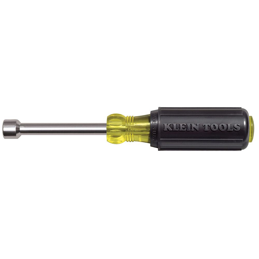 Klein Tools 630-7/16M | 7/16-Inch Magnetic Tip Nut Driver 3-Inch Shaft