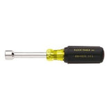 Klein Tools 630-7/16 | 7/16-Inch Hollow Nut Driver, 3-Inch, Cushion-Grip