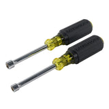 Klein Tools 630M | Nut Driver Set, Magnetic Nut Drivers, 3-Inch Shafts, 2-Piece