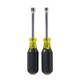 Klein Tools 630M | Nut Driver Set, Magnetic Nut Drivers, 3-Inch Shafts, 2-Piece