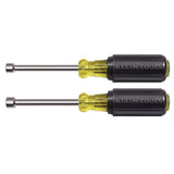 Klein Tools 630M | Nut Driver Set, Magnetic Nut Drivers, 3-Inch Shafts, 2-Piece