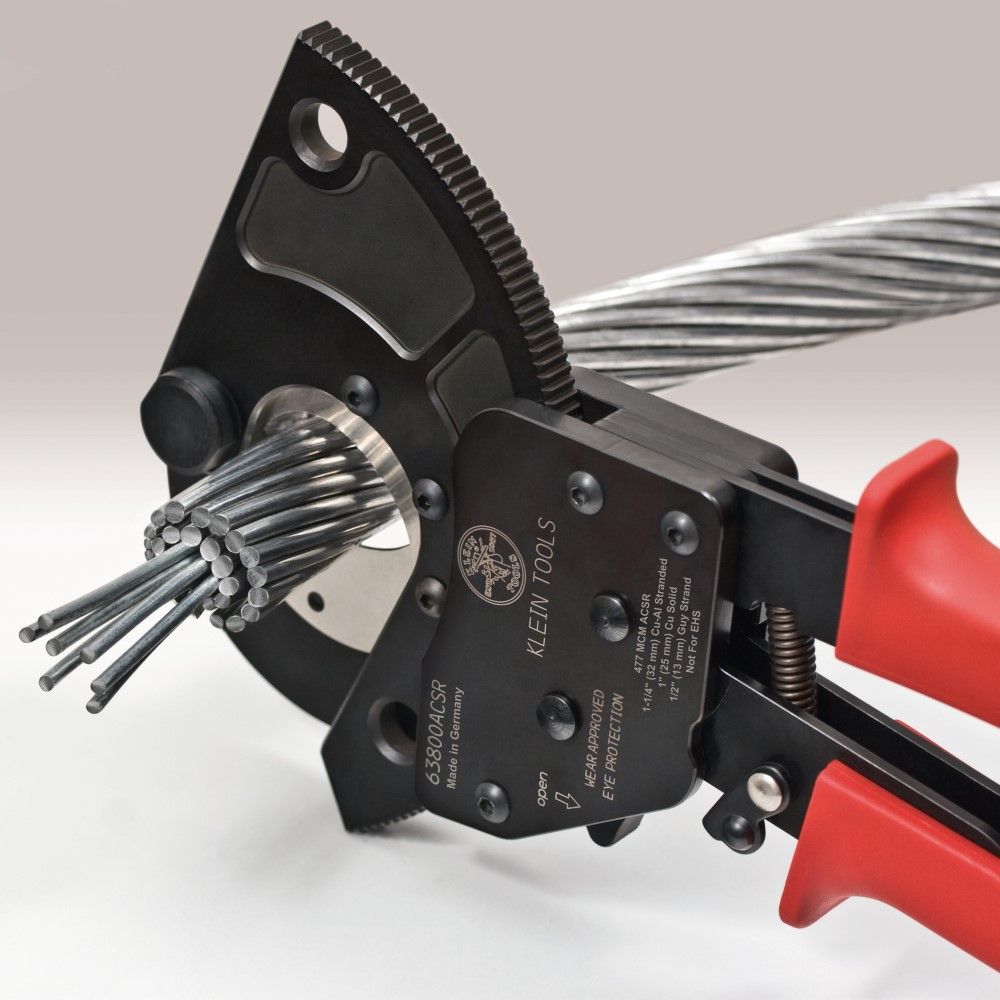 Klein Tools 63800ACSR | ACSR Ratcheting Cable Cutter
