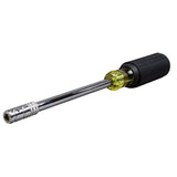Klein Tools 65129 | 2-in-1 Nut Driver, Hex Head Slide Drive, 6-Inch