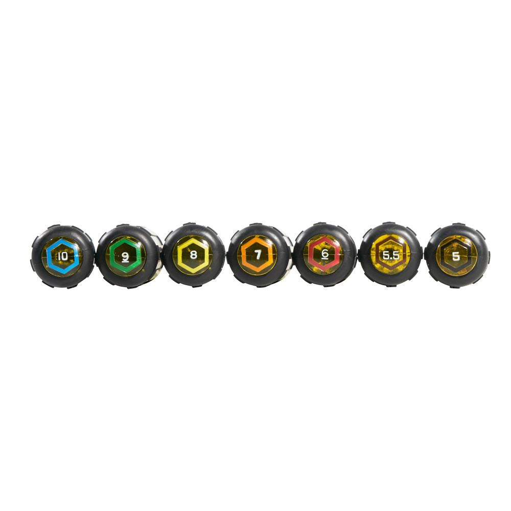 Klein Tools 65160 | Nut Driver Set, Metric Nut Drivers, 3-Inch Shafts, 7-Piece