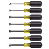 Klein Tools 65160 | Nut Driver Set, Metric Nut Drivers, 3-Inch Shafts, 7-Piece