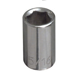 Klein Tools 65604 | 5/16-Inch Standard 6-Point Socket, 1/4-Inch Drive