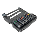 Klein Tools 66010 | 2-In-1 Impact Socket Set, 12-Point, 6-Piece