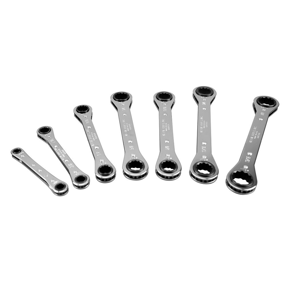 Klein Tools 68222 | Ratcheting Box Wrench Set, 7-Piece