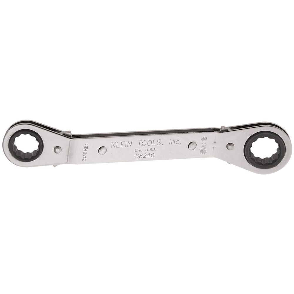 Klein Tools 68240 | Reversible Ratcheting Box Wrench, 5/8 x 11/16-Inch