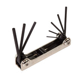 Klein Tools 70581 | Folding Hex Key Set, 8-Key, SAE Sizes 1/20 to 5/32-Inch