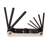 Klein Tools 70591 | Folding Hex Key Set, 9-Key, SAE Sizes