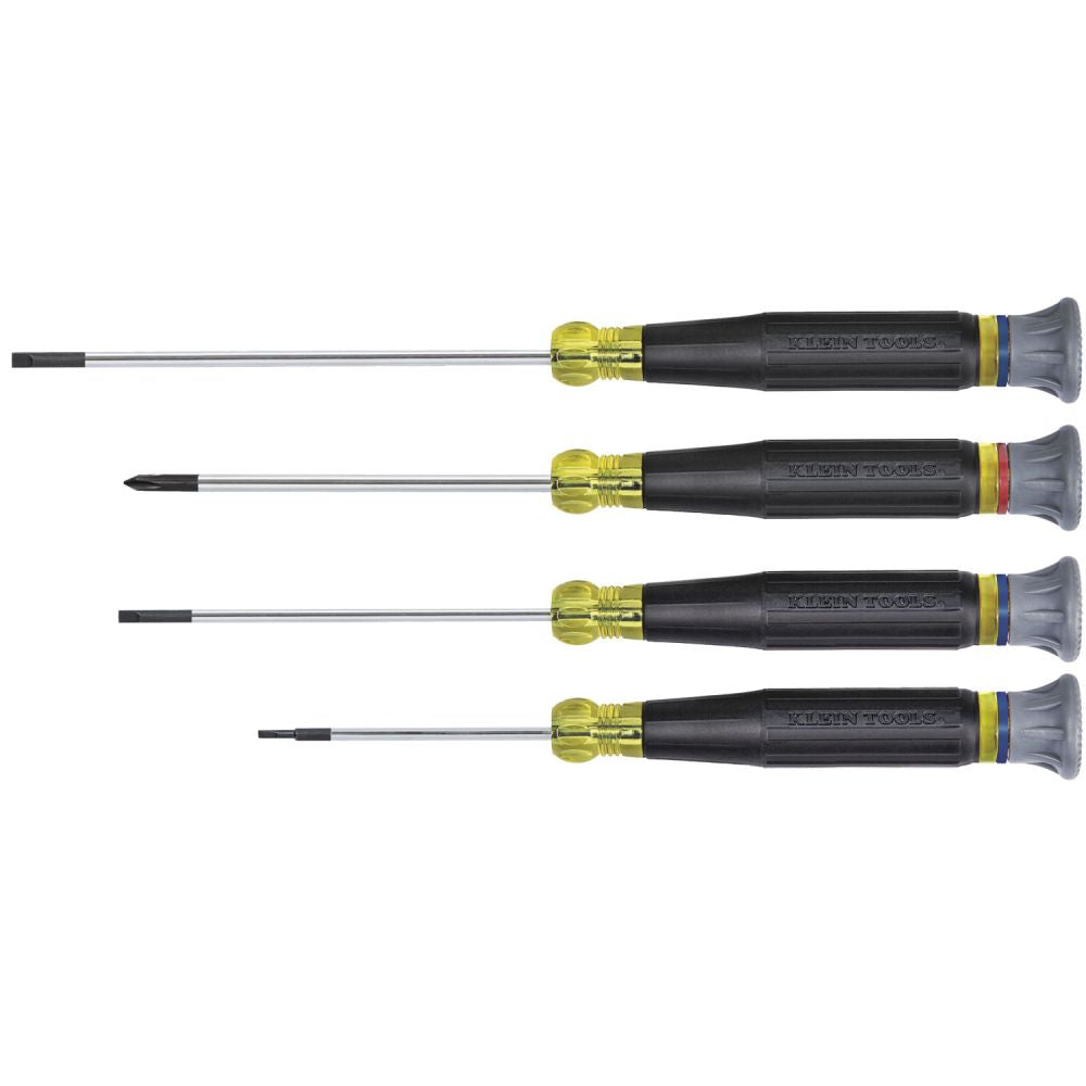 Klein Tools 85613 | Screwdriver Set, Electronics Slotted and Phillips, 4-Piece
