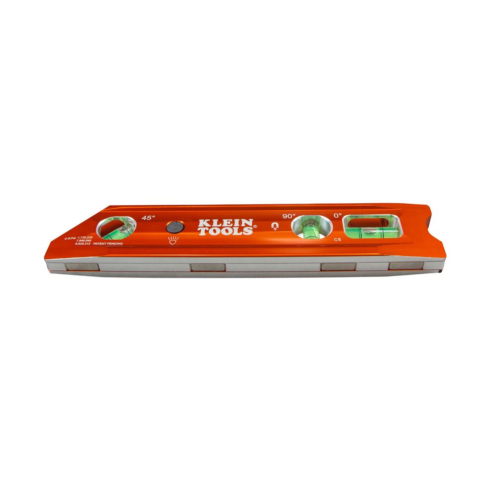Klein Tools 935RBLT | Lighted Torpedo Billet Level, Rare-Earth Magnet