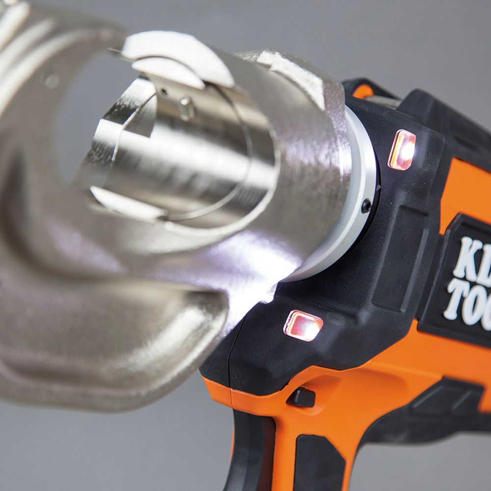 Klein Tools BAT20-12T165 | Battery-Operated 12-Ton Crimper with Case