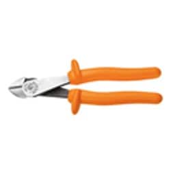 Klein Tools D2000-48-INS | Diagonal Cutting Pliers, Insulated, Heavy-Duty, Angled Head, 8-Inch