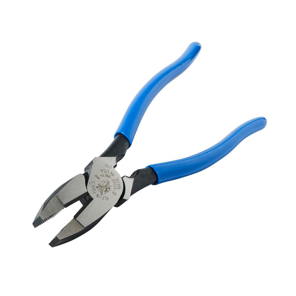 Klein Tools D2000-9NETH | Lineman's Pliers, Bolt Thread-Holding