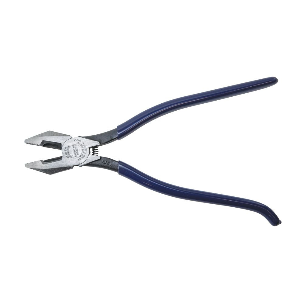 Klein Tools D201-7CST | Ironworker's Pliers, 9-Inch with Spring