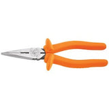 Klein Tools D203-8-INS | Long Nose Pliers, Insulated, 8-Inch