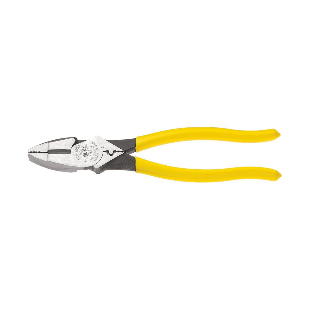Klein Tools D213-9NE-CR | Lineman's Crimping Pliers, 9-Inch