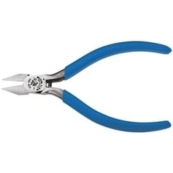 Klein Tools D244-5C | Diagonal Cutting Pliers, Electronics, Pointed Nose, Narrow Jaw, 5-Inch