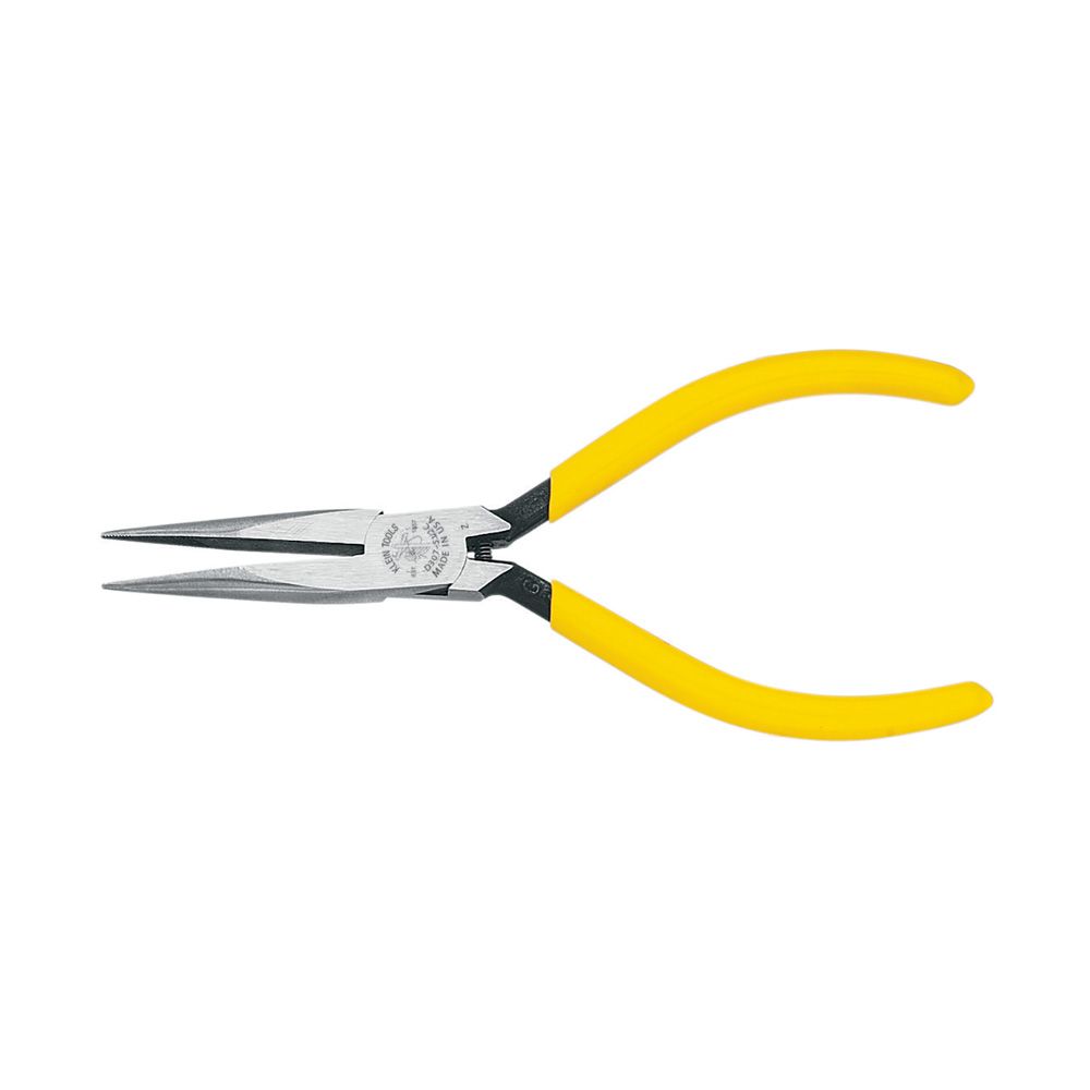 Klein Tools D307-51/2C | Pliers, Needle Nose Pliers, Slim, 1/32-Inch Point Diameter, 5-Inch
