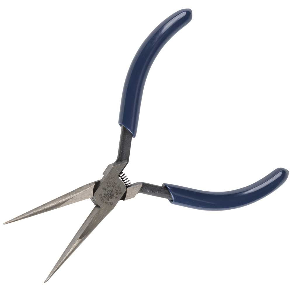 Klein Tools D327-51/2C | Pliers, Needle Nose Pliers, Slim, 1/16-Inch Point Diameter, 5-Inch