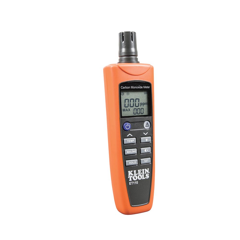 Klein Tools ET110 | Carbon Monoxide Detector with Carry Pouch and Batteries
