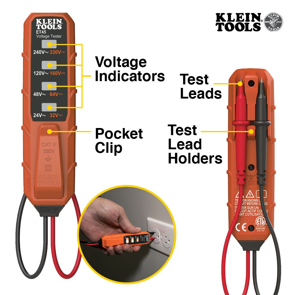 Klein Tools ET45 | AC/DC Voltage Tester