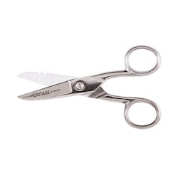 Klein Tools G100CS | Electrician Scissor, Stripping Notches, Serrated