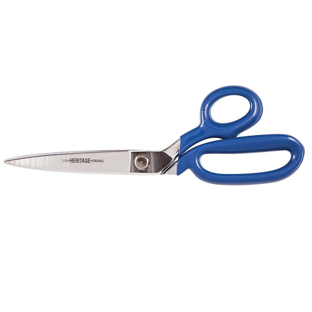 Klein Tools G210LRBLU | Bent Trimmer with Large Ring, Coated Handles, 10-Inch