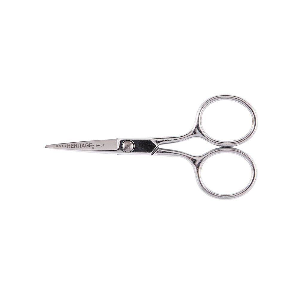 Klein Tools G404LR | Embroidery Scissor with Large Ring, 4-Inch