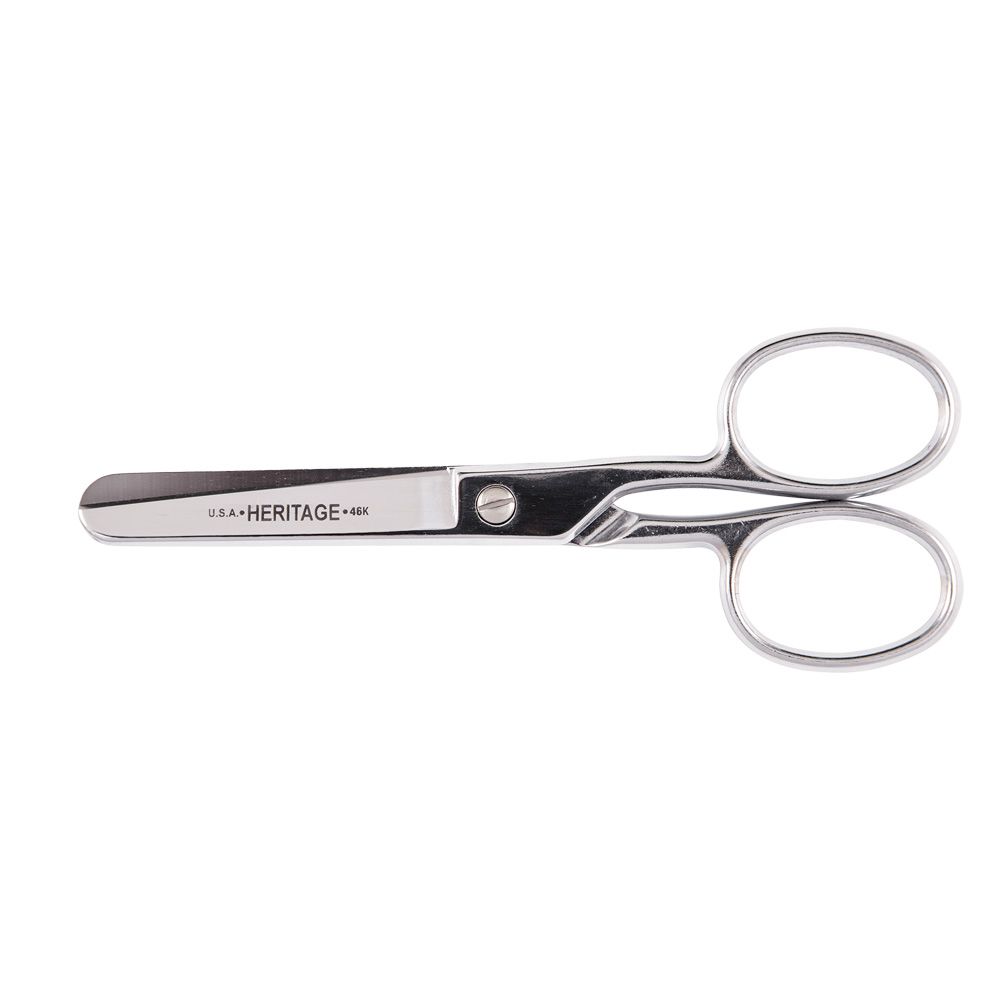 Klein Tools G46HC | Safety Scissors with Large Rings, 6-Inch