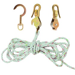 Klein Tools H1802-30SSR | Block and Tackle, Spliced to Block 268, with Hook 259